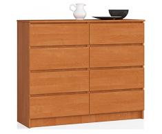 Generico Mobile Ingresso, Como’e Cassettiera 8 Cassetti, Consolle Ingresso, Cassettiera Moderna, Credenza Ingresso, Cassettiera da Salotto, Mobile Soggiorno Moderno, Dimensioni: 120 x 99 x 40 (Noce)