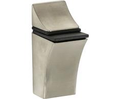 IB-Style - Mensola in vetro | 8 variazioni | Angolo Mensola - 350 x 350 x 8 mm bianco + Clips Eco acciaio inossidabile