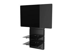 Meliconi GHOST Design 3500 Rotation Nero Matt Supporto da Muro per TV da 32 a 70, vesa 200, 300, 400 mm