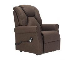 POLTRONE ITALIA Angela 2 motori Poltrona Alzapersona Relax Detraibile 19% Roller System schienale fiocco seduta micromolle antimacchia poltrona anziani poltrone reclinabili Marrone