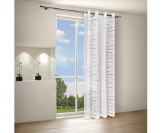 Tenda con Occhielli, 140 x 245 cm, qualità Semitrasparente (Verde)
