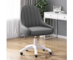 Sedia Da Scrivania Comoda Sedia Girevole Da Ufficio Sedia Da Studio Con Ruote,Sedia Ergonomica Per Computer Sedia Operativa Girevole Moderna Per La Sala Trucco Dellufficio ( Color : Dark Grey )