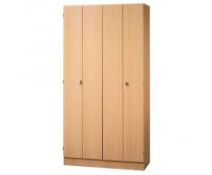 Ufficio scopo schedatura armadio, armadietto schedatura, 5 altezze di raccoglitore ad anelli con pieghevole-porte variante: 66 - in legno di faggio/faggio