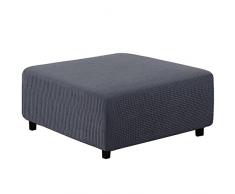 qiden Fodera per Poggiapiedi Quadrata Fodera per Ottomana Elasticizzata,10% più Spessa Jacquard Fodera per Pouf Elastico Grande Fodere per Piedi con Fondo Elastico,Lavabile in Lavatrice-gradoM