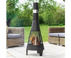 Harrier Camino Per Esterno - Stufa A Legna Piccolo/Medio/Grande | RIscaldamento Per Giardino | Stufe Moderne | Riscaldamento Per Terrazzo (Camino Medio)