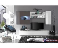 Primo 15 Antracite Porta TV Parete Attrezzata Soggiorno Moderna