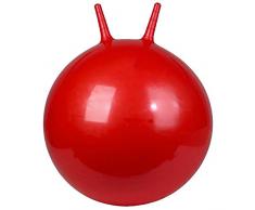 JW Palla per Esercizi Palla da Yoga Palla da Palestra Palla di Esercizio con Maniglia, 65cm Anti-Burst Extra Thick Gym Ball Chair con Pompa - Yoga/Pilates/Fitness/Pregnancy & Lavoro (Color : Red)