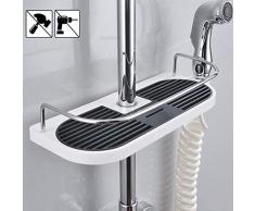 LATERN Mensola da Bagno per Asta Doccia, Supporto per Organizzatore in Alluminio per Doccia da Bagno per Balsamo Shampoo Sapone (19mm -25mm)
