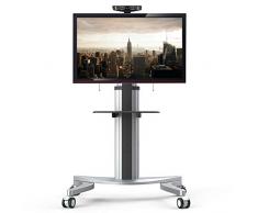 Fleximounts P2 TV carrello mobile supporto a pavimento per moitor/TV di pannello piatto LCD LED Plasma 32-70, supporto con ruote