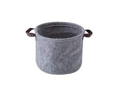 Fablcrew Cestino per Legna da Ardere, Portabiancheria in Feltro, Pieghevole, cesta portaoggetti con Impugnatura, Borsa Morbida Legna da Ardere Camino, 42 x 32 cm