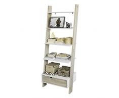 SoBuy®Libreria,mensola Scala,mensola angolare,scaffale componibile, FRG112-WN,IT