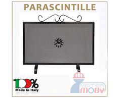 PARASCINTILLE IN FERRO BATTUTO PARA SCINTILLE X FUOCO CAMINO CAMINETTO STUFA