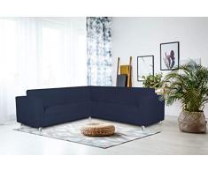 Italian Bed Linen Copridivano angolare Dahlia, blu scuro, Angolare