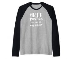 Arte Povera Nun Molla Tormentone Case Popolari Maglia con Maniche Raglan