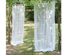 Blanc Mariclo - Tenda Orgoglio bianca 150 x 290 cm con passanti