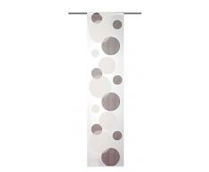 Home Fashion 87984-860 - Tenda a Pannello, in Stoffa da Arredamento Voile, 245 x 60 cm, Colore: Pietra
