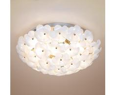 Moderno minimalista idilliaco Soggiorno Camera da letto lampada da soffitto Luce elegante fiori di vetro la creatività di petali Baiyu lampade Ristorante