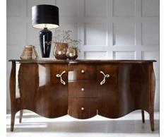 Casa Padrino Cassettone barocco di lusso marrone 201 cm - credenza mobili art deco