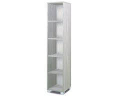 Libreria colonna 5 spazi giorno in olmo chiaro ripiano portaoggetti salvaspazio