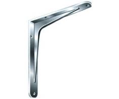 Console carico pesante / Vettore carico pesante / Supporto-mensola SPARTA 7 Grandezze Alluminio naturale Forza portante 80 - 200 kg - 450 x 500 x 47 mm