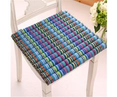 Yamyannie-Home Cuscino in Lino Stile Etnico Universale Quadrato Cuscino Traspirante Comfort Cuscino Tavolo da Pranzo Sgabello Cuscino Ispessimento (Colore : C4, Dimensione : 42 * 42cm)