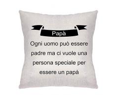ZCHXD Regali di Festa del papà Federa Cuscini per Divani Regali di Compleanno Decorativo Biancheria Cuscino Copricuscini Divano Caso per Cuscino