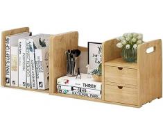 TAISK Libreria, Libreria Libreria Soggiorno Scarpiera Cd Storage Balcone Fioriera Scaffale da scrivania Scaffale per studenti (Colore legno 80 * 19 * 23cm)