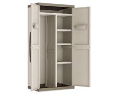 Keter Excellence Armadio per interni ed esterni, colore: beige/sabbia, 89 x 54 x 182 cm