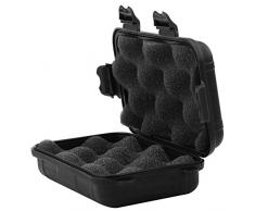 Scatola di immagazzinaggio di plastica esterna Scatola di immagazzinaggio impermeabile dello scaffale di stoccaggio dello strumento ( Colore : Nero , dimensione : S )