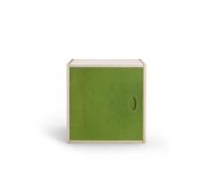 Unbekannt Traturio® - Porta Armadio in Legno di Betulla, 38,5 x 38,5 x 1,5 cm, Colore: Verde