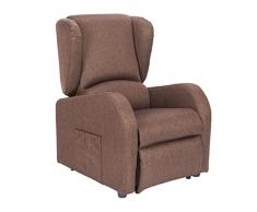 POLTRONE ITALIA Love 2 motori Poltrona relax Alzapersona Roller System poltrona elettrica poltrona per anziani Marrone