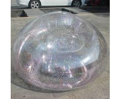 xuejuanshop Paillettes Gonfiabile Divano casa Pigro Divano Letto Aderente allaperto Sgabello Trasparente a Sgabello Trasparente Sgabello Trasparente Ispessimento sferico (Color : Multicolor)