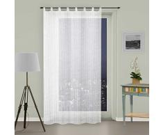 Soleil d Ocre – Tenda con Passanti, Maelis, Poliestere, Bianco, 135 x 250 cm