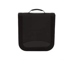 Amazon Basics - Porta 128 CD/DVD in nylon, colore: Nero
