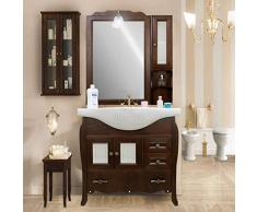 Shop Chic Mobile Bagno 85mm Arte povera Completo di specchiera con pensile