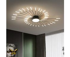 Plafoniera moderna a LED 42+1 teste Lampadari neri semi-incasso Illuminazione a soffitto per camera da letto Soggiorno Cucina Sala da pranzo Ristorante