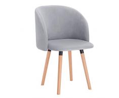 WOLTU Sedia da Cucina Sala da Pranzo con Schienale Poltroncina per Cameretta Gambe di Legno