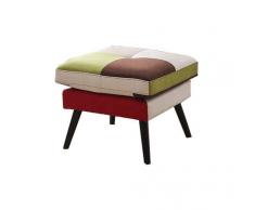Totò Piccinni Divano Poltrona Pouf Tessuto Patchwork Alta qualità Top (Pouf Patchwork)