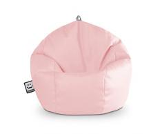 Happers Pouf Poltrona per Bambini in Similpelle per uso Interno Colore Rosa