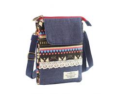 SOIMISS 5 Rosso Ragazze Borsa Del Telefono Borsa A Tracolla Per Le Ragazze Borsa In Stile Etnico Borsa Del Telefono Mobile Diagonal Span Fashion Bag Girl Child Girls Fashion Bag Ragazze