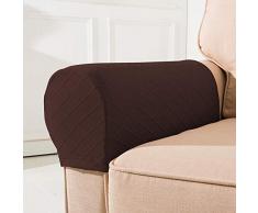 POHOVE - 1 paio di copri-braccioli per divano Living om lavabile, anti-polvere, antiscivolo, accessorio per mobili, elastico e rimovibile