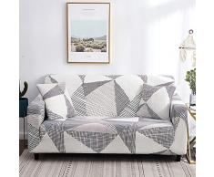 papasgix Copridivano Elasticizzato 2 Posti, 1-Pezzo Fodere Copridivani Elastico Lavabile Rimovibile Estraibile con Stampa,Fodera per Divano Antiscivolo Sofa Protettore(Bianco/Graffiti,2 Posti)