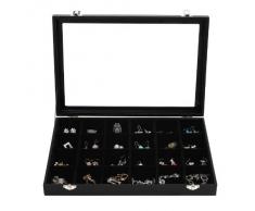 Songmics Natale Regalo portagioie scatole per gioielli scatola custodia box scatola anello JDS303