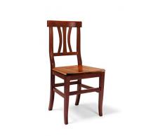 Lo Scrigno Arredamenti, Numero 6 Pezzi Sedia Classica Sedile Legno Sedie Cucina Sala Soggiorno W594/NL