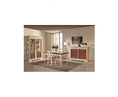 Estea Mobili - MOBILE CREDENZONE CREDENZA INTARSIATALEGNO AVORIO E NOCE DESIGN VENETO - 111046509485