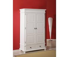 Armadio in Pino Massello Bianco Opaco Stile Country Per camera da letto DANZ