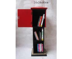 'Retro Vintage memoria armadio"Postal - Rosso/Nero