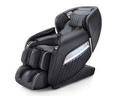 Poltrona massaggiante Shiatsu Zero Gravita` Massaggio completo 7 tecniche di massaggio professionale 12 programmi di massaggio automatico Poltrona confort Relax Manuale d´uso Italiano - Nero