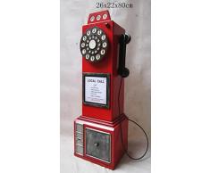 Retro Vintage aufbewahrung armadio/CD DVDinglese nostalgisches Cellulare – Rosso