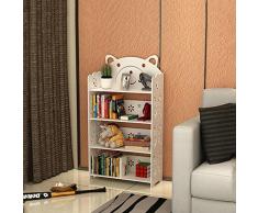 CJH Quattro strati della libreria per bambini scolpita in modo semplice Libreria Scaffale a combinazione libera Moderno minimalista per lo studente Living Landing Frame